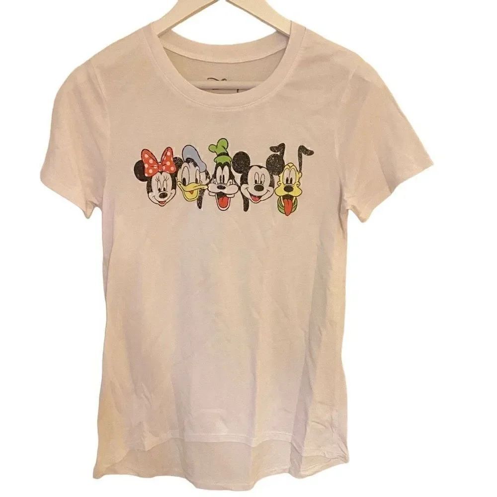 Disney short sleeve baby tshirt whole Disney gang medium white